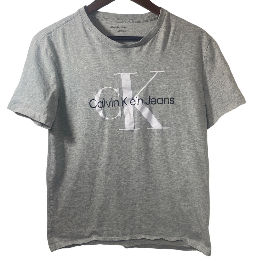 Calvin Klein Men's Gray Short Sleeve T-shirt